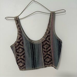 Teeki Earthy Tones Patterned Bra Top